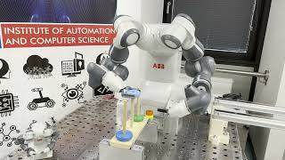 ABB RobotStudio - Solving the Tower of Hanoi problem with the Collaborative Robot YuMi (IRB 14000)