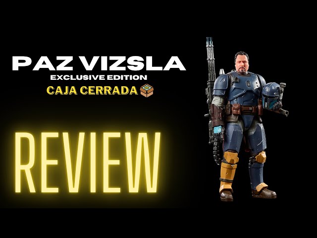 Vídeo relacionado con Star Wars The Black Series Paz Vizsla, Star Wars: The Mandalorian Figura Deluxe Coleccionable de 15 cm