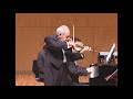Felix Ayo concert at Yokohama, Japan - W.A. Mozart, Sonata in E min. KV 304