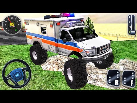 Ambulance Monster Truck Driving Rally #5 - 911 Vehicles Driver Simulator 3D - Best Android GamePlay