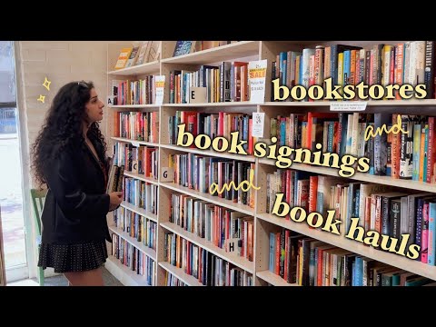 bookstores, book signings, and book shopping 📚