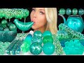 ASMR TEAL GALAXY FOOD MUKBANG HONEYCOMB PIPETTE SQUEEZE DRINK JELLY SYRINGE SPRINKLES 먹방