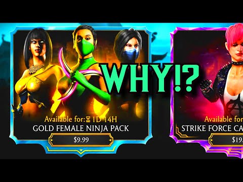 MK Mobile Gold Female Ninja Paid Pack | The Developers Have Gone Mad...