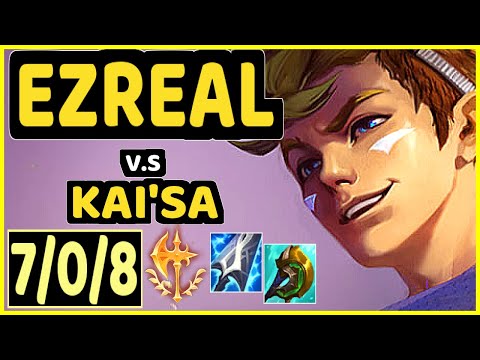 EZREAL vs KAI'SA - 7/0/8 KDA BOTTOM ADC GAMEPLAY - EUW Ranked MASTER