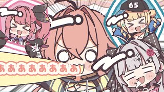 【手描き切り抜き】麻雀で獅子堂あかりの逆鱗に触れてしまう石神のぞみ【獅子堂あかり /石神のぞみ/鏑木ろこ /倉持めると 】