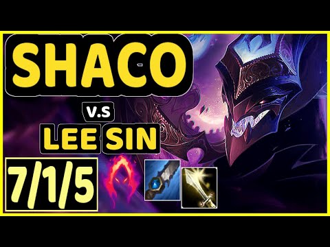 CHASESHACO (SHACO) vs LEE SIN - 7/1/5 KDA JUNGLE CHALLENGER GAMEPLAY - NA