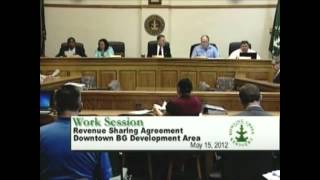 5/15/12 Board of Commissioners Work Session