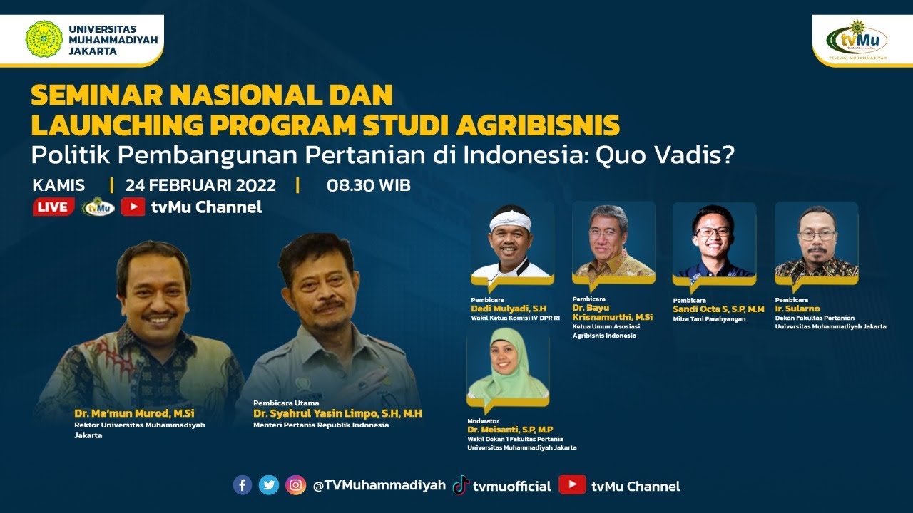 Fakultas Pertanian UMJ Luncurkan Prodi Agrobisnis