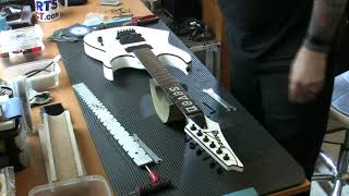 Video thumbnail for Ibanez Mick Thomson MTM-20 fret level and setup... by Fret Friend Guitar Workshop and Luthiery