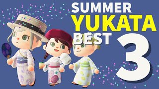 👘この夏オススメの『浴衣３選』！夏を可愛く涼しく楽しもう！【 マイデザイン　配布】【あつまれどうぶつの森】【2人実況】