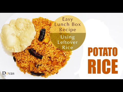 Potato Rice Using Leftover Rice | Aloo Rice | Easy Lunch Box Recipe | Devas Kitchen | EP #47 Video