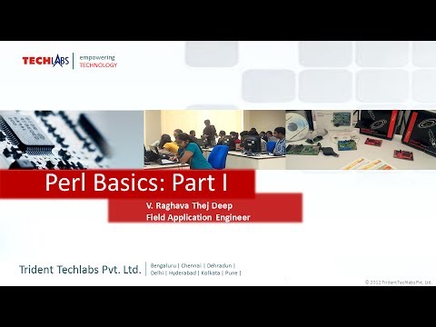 Perl Basics Programming - Part I, By: V Raghava Thej Deep