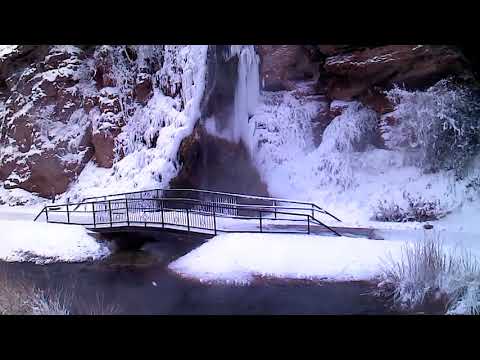 Waterfall in Hot Springs, S.D.