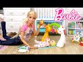 Barbie Ken Doll Family Baby Morning Routine