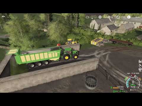 FARMING SIMULATOR 19 SILAGE CARTING TIMELAPSE