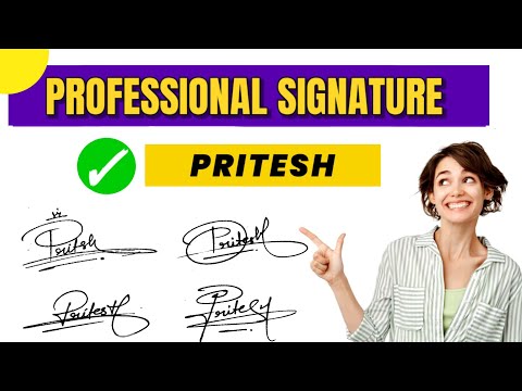 PRITESH Name Signature Style 🌟