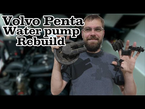 Volvo Penta Sea Water Pump Rebuild (shaft seal, bearing, impeller replacement)