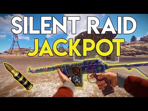 SOLO JACKPOT SILENT RAID ON A HUGE BASE! - Rust Solo Survival #9