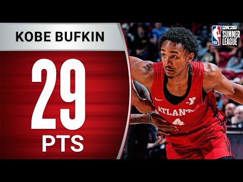Kobe Bufkin Was BALLING With 29 PTS vs Hawks In Summer League | July 11, 2025