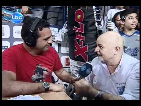 Fadi El Khatib and coach Ghassan Sarkis interviews - Anibal vs Champville final game 3 - 2012