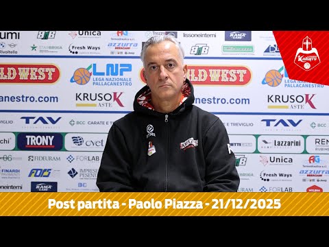 Treviglio vs. Legnano post-match | Paolo Piazza, December 21, 2025