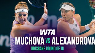 Karolina Muchova vs. Ekaterina Alexandrova | 2026 Brisbane Round of 16 | WTA Match Highlights