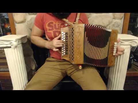 4848 - Cherry Castagnari Cortina Diatonic Button Accordion GC LMM 21 12 $2999