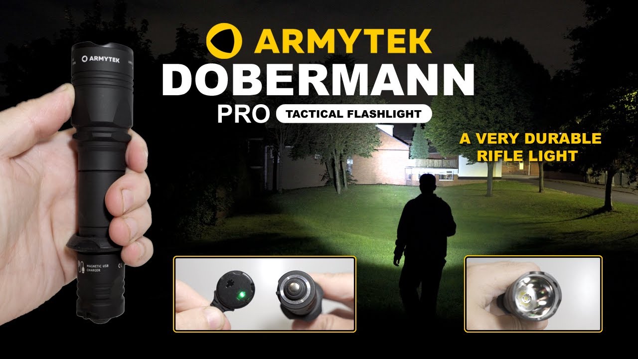 Armytek Dobermann Pro Tactical Flashlight XHP35 HI (Warm White) 1300lm