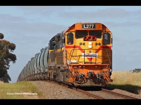 Chasing El Zorro Grain Train with L277 & C501 - Australian Trains, Victoria