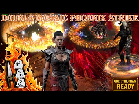 Double Mosaic Phoenix Strike Assassin Best Build End-Game Diablo 2 Resurrected 4K 60fps HDR