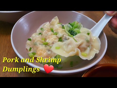 Pork and Shrimp Dumplings | Sui Kow Soup Dumplings | 水餃 | @DAPUR2020