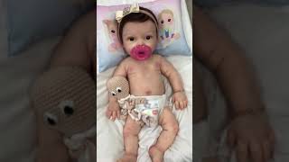 Bebê Reborn Silicone Sólido indo pra casa da Mamãe ( Mama e faz xixi)