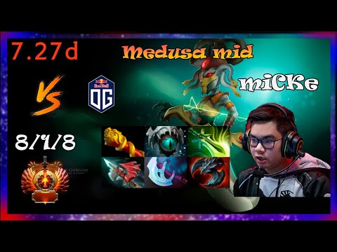 Micke Medusa mid vs OG | Medusa mid vs riki mid |Full Gameplay 7.27d | Dota 2 Pro Replays