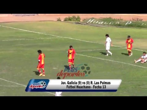 JUV. GALICIA (9) vs (0) R. LAS PALMAS - FÚTBOL HUACHANO - FECHA13/2016.