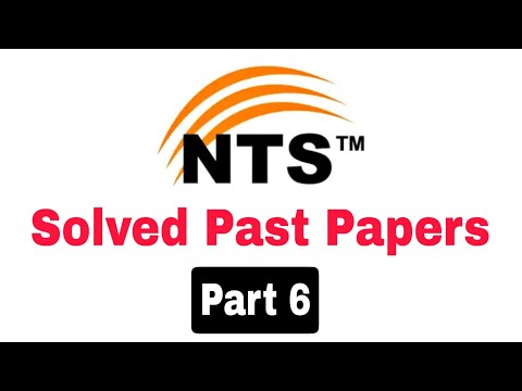 NTS Solved Past Papers 2024||NTS Test Preparation 2024||Part 6