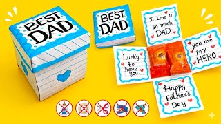 DIY Explosion Box Card for Dad 💝 | Easy Handmade Gift Idea |  Father's Day Special | No glue paper