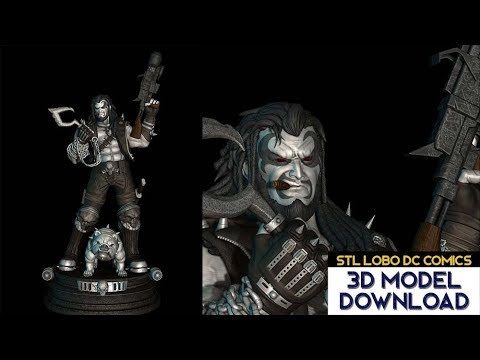 💥 Download STL Lobo from DC Comics 3D Model Fanart version CG Pyro