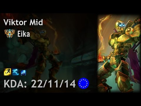 Viktor Mid vs Orianna - Eika - EUW Challenger Patch 6.21