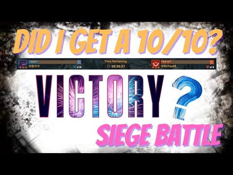 My One Siege Tournament Style Battle I Recorded