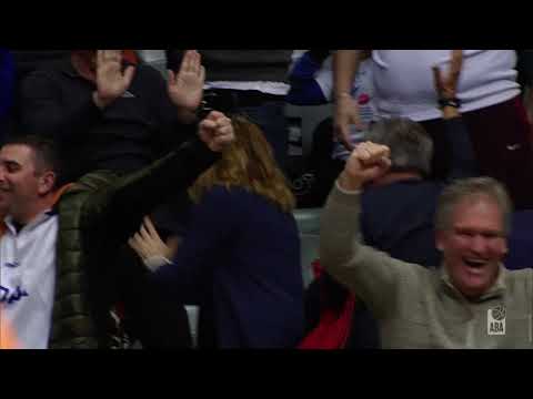 Bryon Allen sinks the half-court 3-pointer at the buzzer (Zadar - Crvena zvezda mts, 15.12.2019)