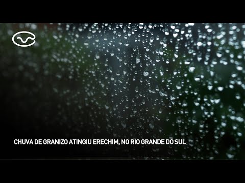 Chuva de granizo atingiu Erechim, no Rio Grande do Sul