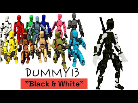 DUMMY 13 | T13 | T13 ACTION FIGURE |#dummy13 #t13 | Dummy 13 Black and White