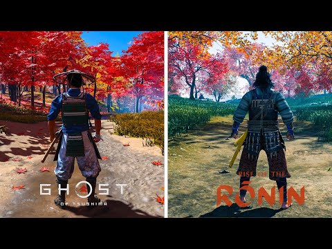 Ghost OF Tsushima Vs Rise Of The Ronin | Physics and Details Comparison (4K / 60 FPS )