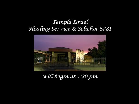 Healing Service & Selichot 5781