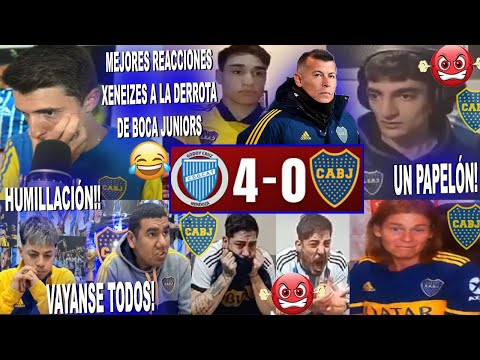 MEJORES REACCIONES XENEIZES AL GODOY CRUZ VS BOCA (4-0) HUMILLACIÓN Y TRISTEZA TOTAL