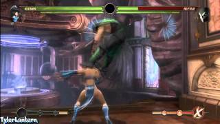 MK9 - 95% Kitana &amp; Nightwolf Tag Team Combo - Mortal Kombat 9 (2011)