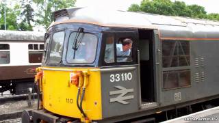 preview picture of video 'Part2 | Bodmin And Wenford Railway | Class 33 110 | 11/6/2011'