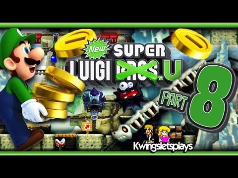 New Super Luigi U - Walkthrough Part 8 Rock Candy Mines (co-op)