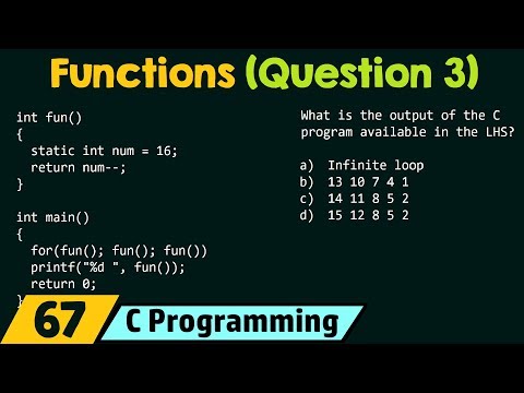 Functions Solved Question 3