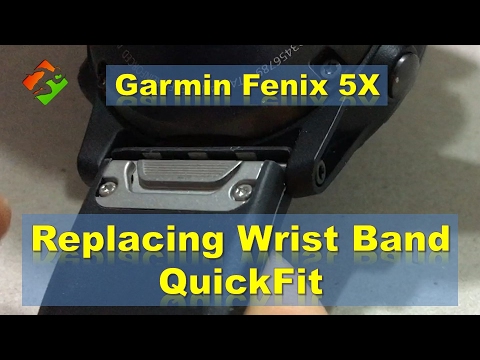 Garmin Fenix 5X - Replacing Wrist Band QuickFit